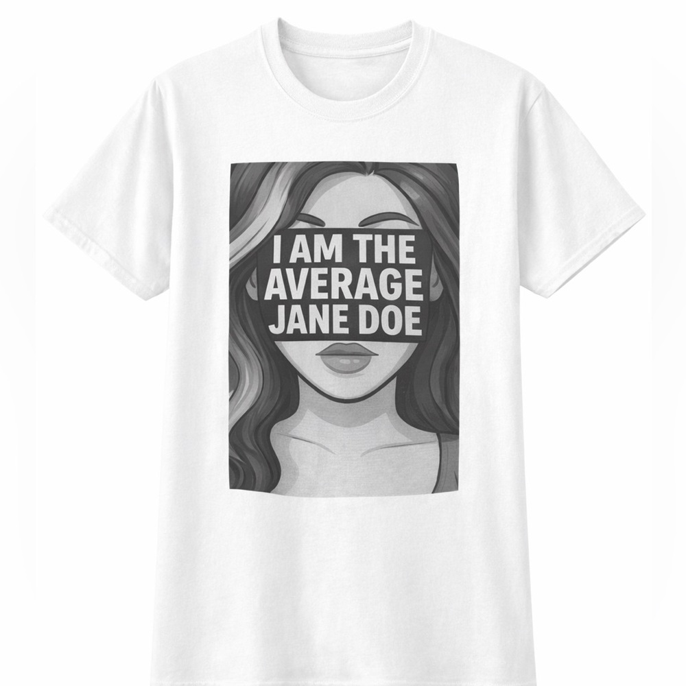 Average Jane Doe T-Shirt | Feminist Statement, Survivor Advocacy